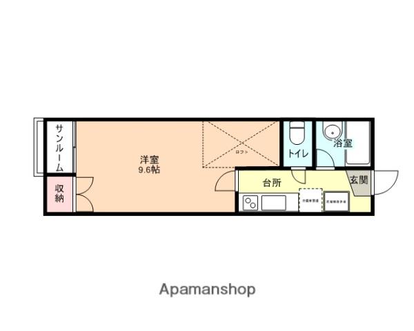 コーポ・アイズ(1K/1階)の間取り写真