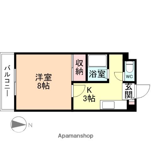 レジデンス・タカシ(1K/2階)の間取り写真