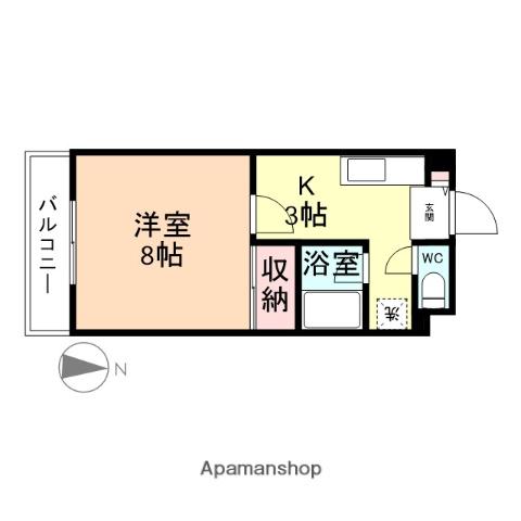 レジデンス・タカシ(1K/2階)の間取り写真