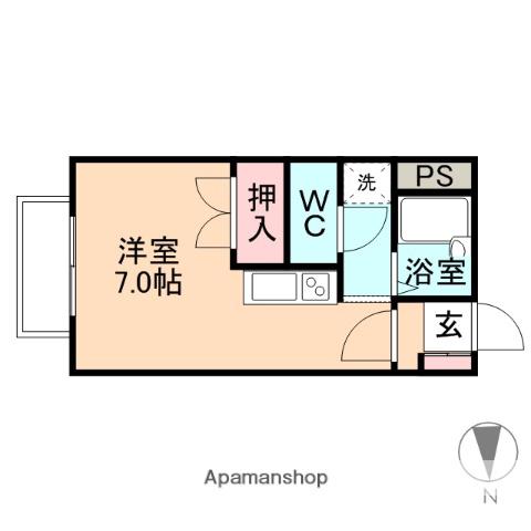 ハイグラン本郷新(ワンルーム/2階)の間取り写真
