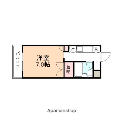 グレースDO(1K/3階)の間取り写真