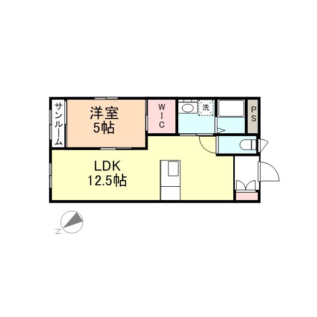 MAISON OIZ(1LDK/2階)の間取り写真