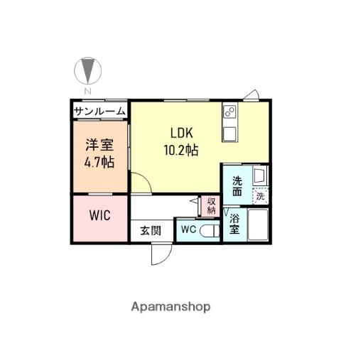 ZORO(1LDK/2階)の間取り写真