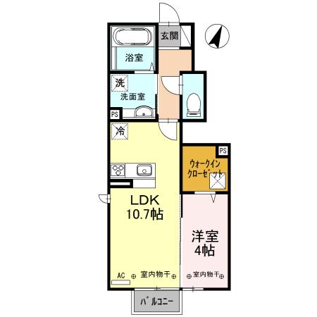 MI CASA TU CASA(1LDK/1階)の間取り写真