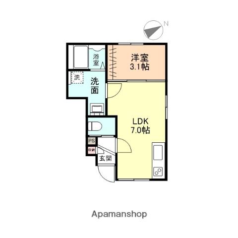 グレースセゾン(1DK/1階)の間取り写真