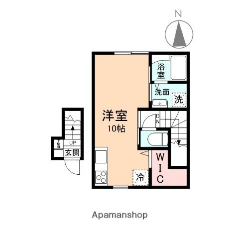 EDGEMOMENT婦中(ワンルーム/2階)の間取り写真