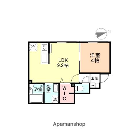 NYALDEE(1LDK/1階)の間取り写真