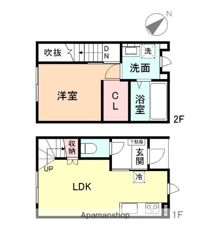 GOOD HILLS 金泉寺 Ⅰ(1LDK/1階)の間取り写真