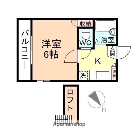 エスペランサ花園Ⅰ(1K/1階)の間取り写真