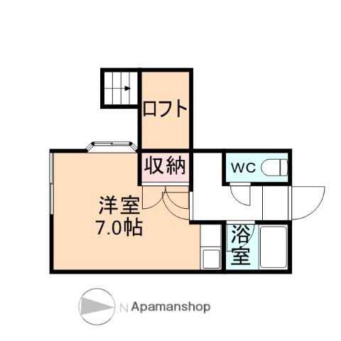 CITY11(ワンルーム/2階)の間取り写真