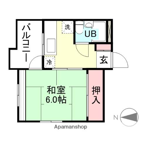 リィージュ石金(1K/3階)の間取り写真