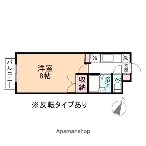 ジョイナス五福(1K/2階)の間取り写真