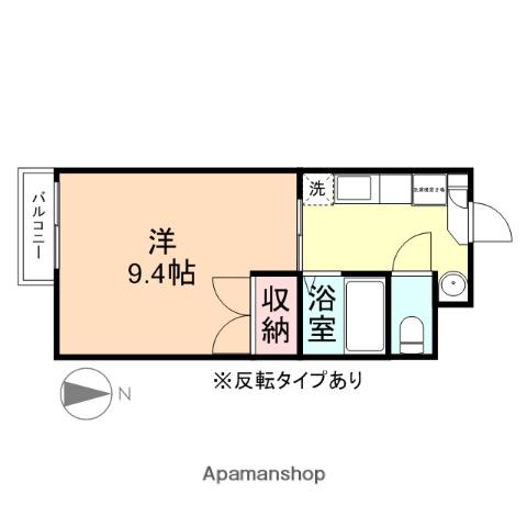 セシルガーデン(1K/2階)の間取り写真