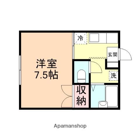 メゾンウィズ(1K/1階)の間取り写真