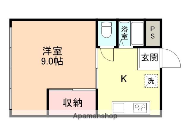 エムハイツ金泉寺(1K/2階)の間取り写真