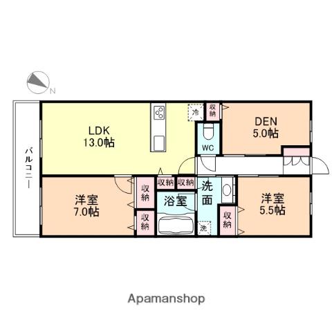 プレミア富山駅前(3LDK/14階)の間取り写真