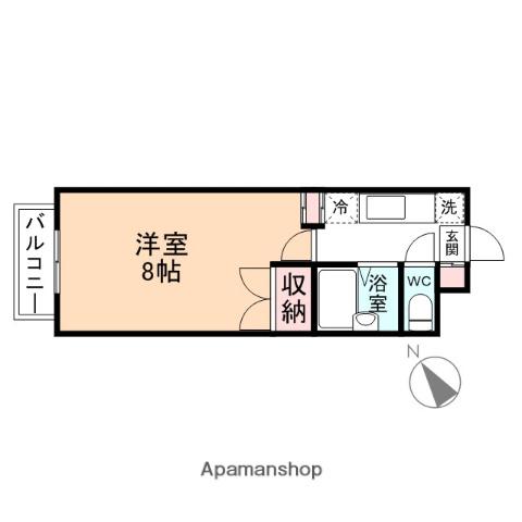 アイビー五福(1K/2階)の間取り写真
