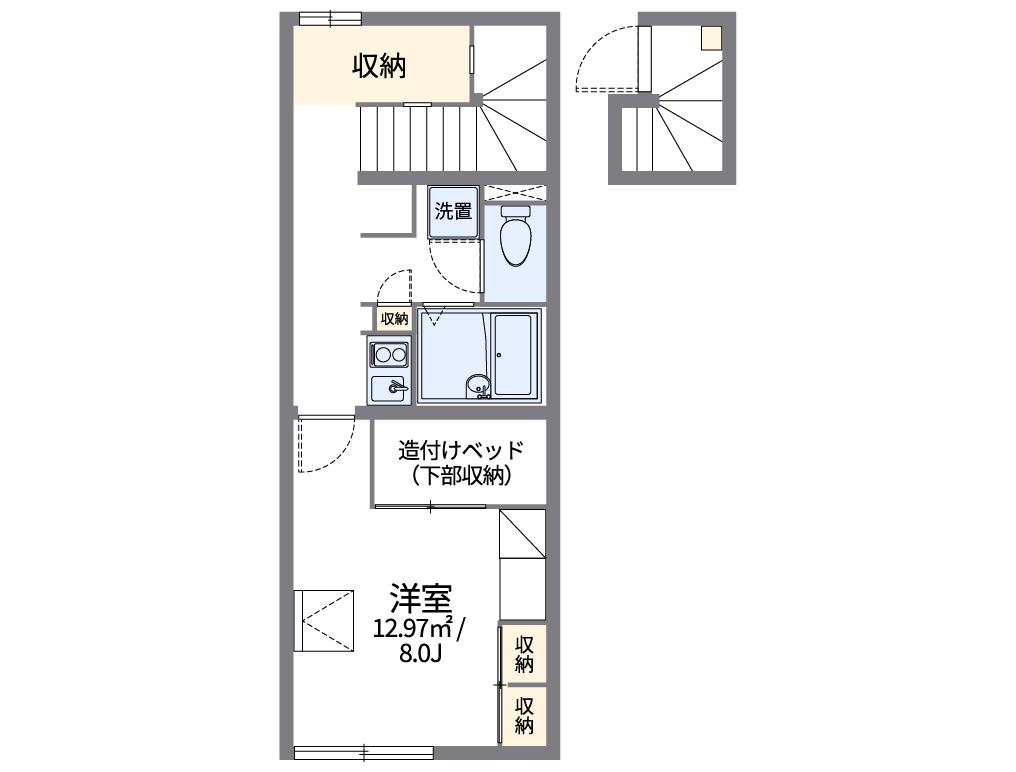 レオパレス天正寺ムーンライト(1K/2階)の間取り写真