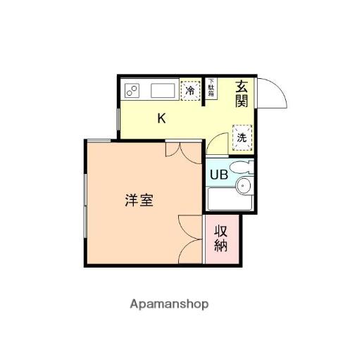 POST21(1K/2階)の間取り写真