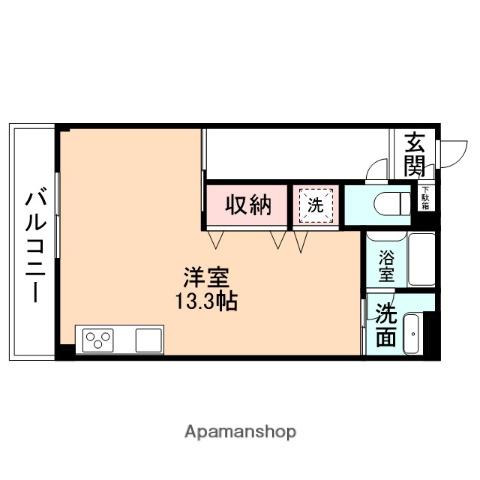 VIEW駒見ハイツ(ワンルーム/2階)の間取り写真