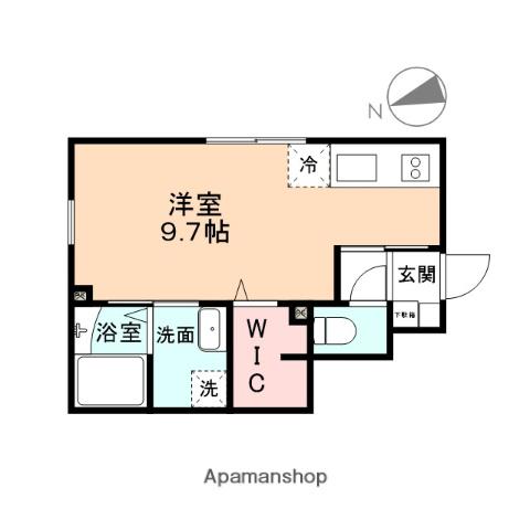 NYALDEE(ワンルーム/1階)の間取り写真