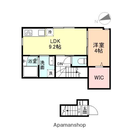 NYALDEE(1LDK/2階)の間取り写真