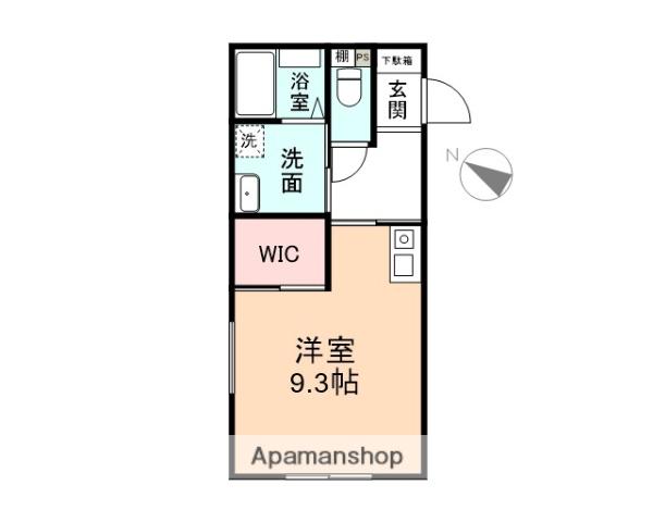 IRODORI B(ワンルーム/1階)の間取り写真
