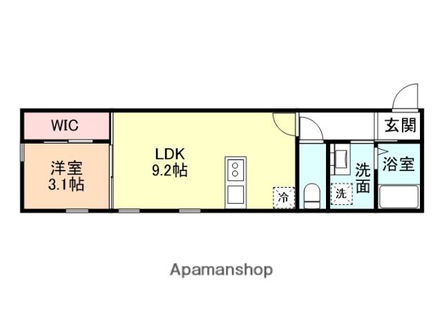 AMOUR LIEN(1LDK/2階)の間取り写真