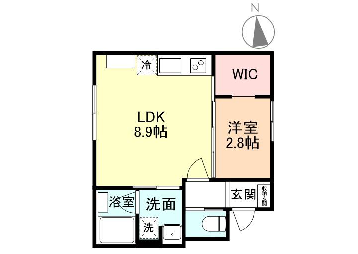 STANDARD1(1LDK/1階)の間取り写真