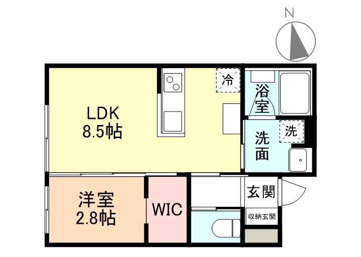 STANDARD2(1LDK/1階)の間取り写真