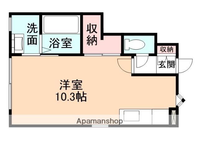 INTEGRAL BRUGGE(ワンルーム/1階)の間取り写真