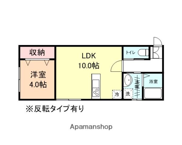 ASCHE(1LDK/2階)の間取り写真