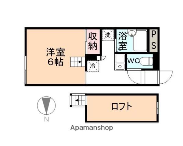 スカイコーポ善光寺(1K/1階)の間取り写真
