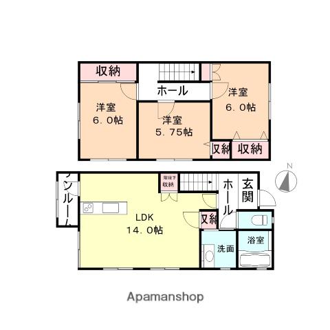 ピサリ岡(3LDK)の間取り写真