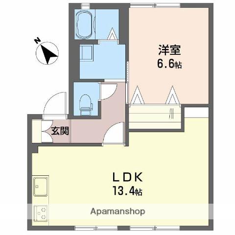 メゾンラフィーネ A(1LDK/1階)の間取り写真