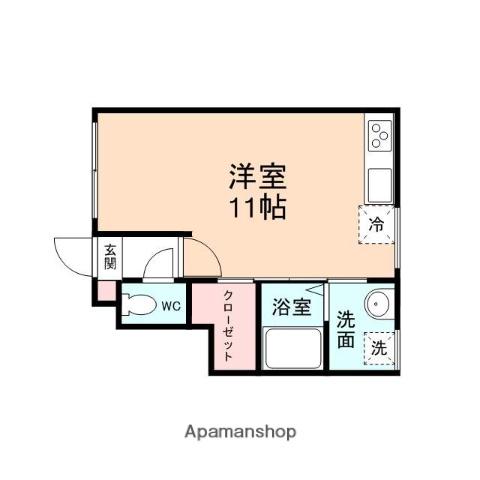 ドゥバンセ(ワンルーム/1階)の間取り写真