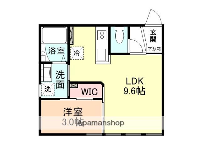 INTEGRAL SORATO(1LDK/1階)の間取り写真