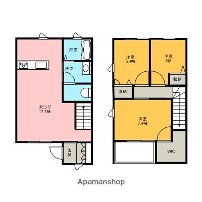 キートス(3LDK/1階)の間取り写真
