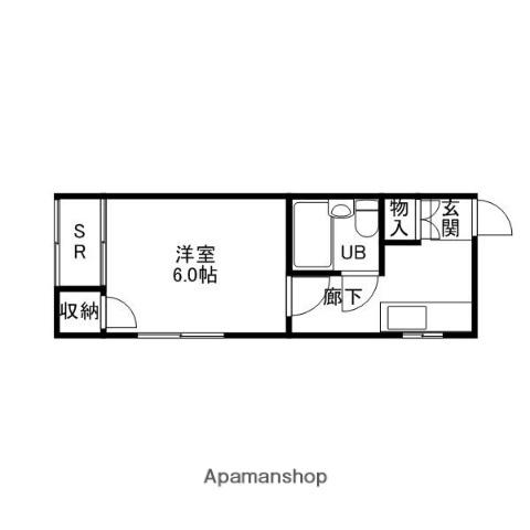 ラフォーレ8(1K/1階)の間取り写真