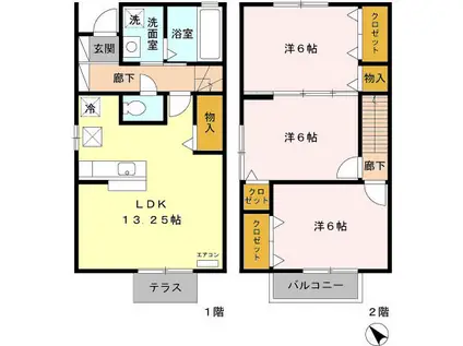 モンテ・ポルトⅡ(3LDK)の間取り写真