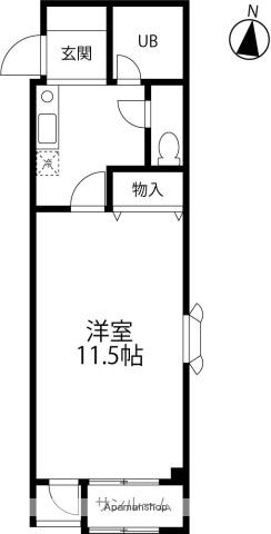 グリーンハイツⅠ番館(1K/2階)の間取り写真