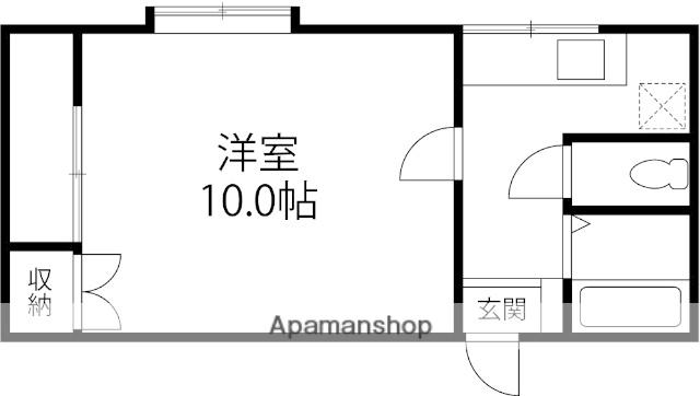 コーポ鶴見(1K/3階)の間取り写真