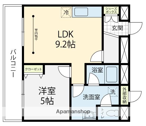 ウッドビレッジ高尾台(1LDK/3階)の間取り写真
