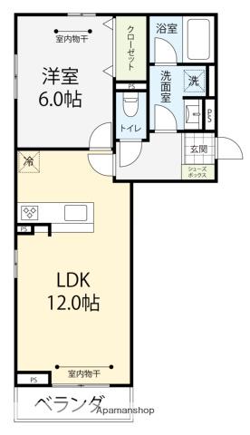 セレニタ(1LDK/3階)の間取り写真