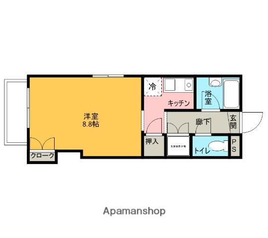 アーバン・コロニー(1K/2階)の間取り写真