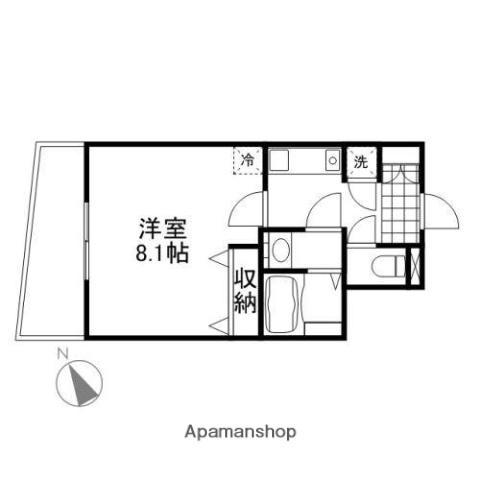 ヴァンデュール金沢駅前(1K/3階)の間取り写真