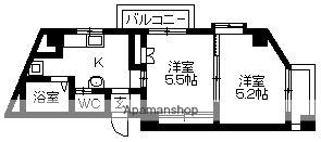 ノースヴィレッジⅡ(2K/5階)の間取り写真