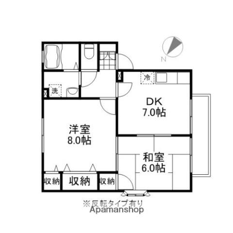 ジョリエス(2DK/1階)の間取り写真