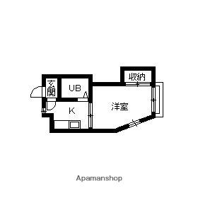 アルカディア31弐番館(1K/2階)の間取り写真