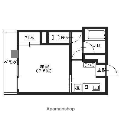 グラウィス(1K/3階)の間取り写真